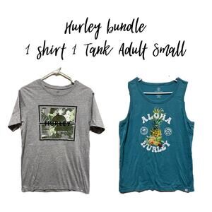 Hurley TShirt Tank Bundle Ocean Aloha Beachy Adult small